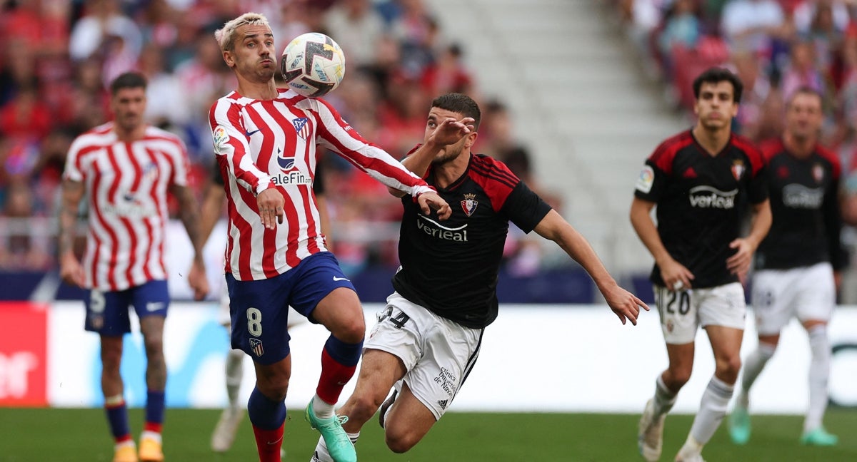 Griezmann, durante un partido del Atlético de Madrid.