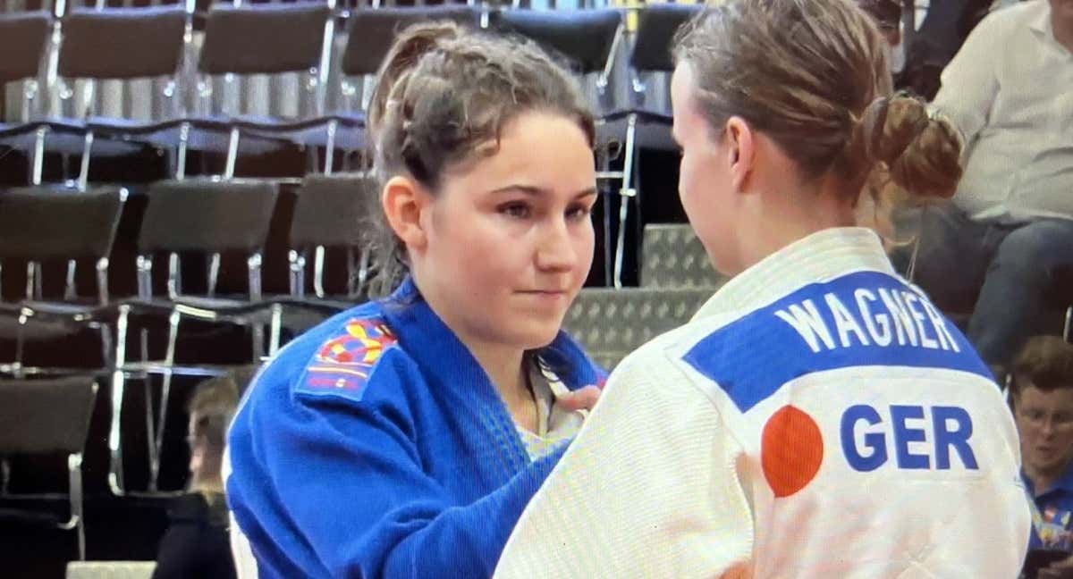 La judoca española María Manzanero, bronce en los Europeos de judo paralímpico. /ONCE