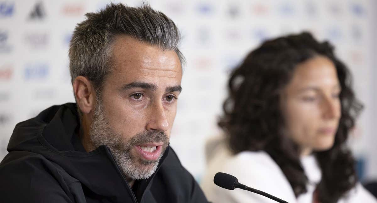 Jorge Vilda, seleccionador español, en rueda de prensa. /FIFA