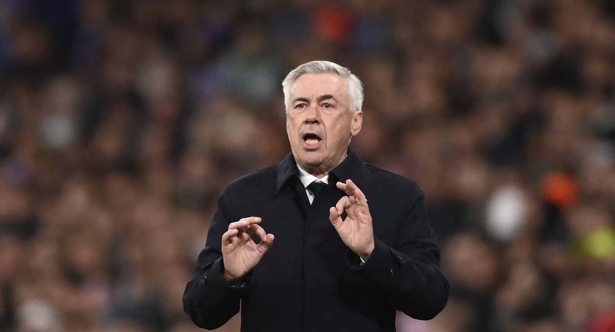 Ancelotti, en un partido con el Real Madrid./EFE