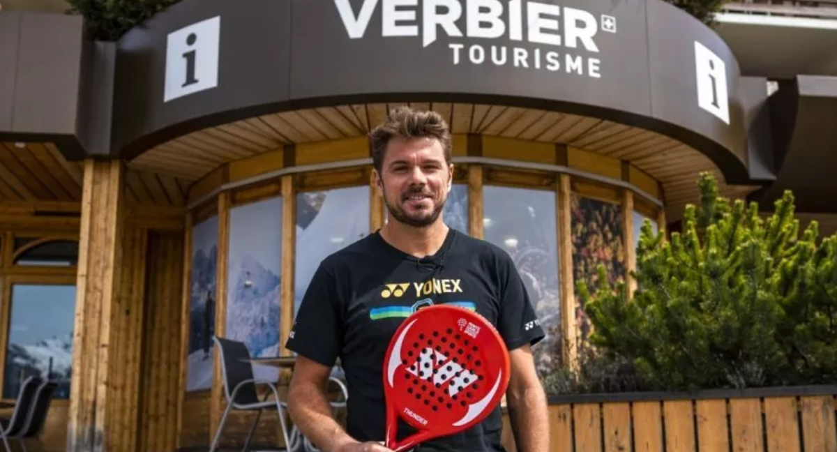 Stan Wawrinka posando en Verbier./A1 PADEL