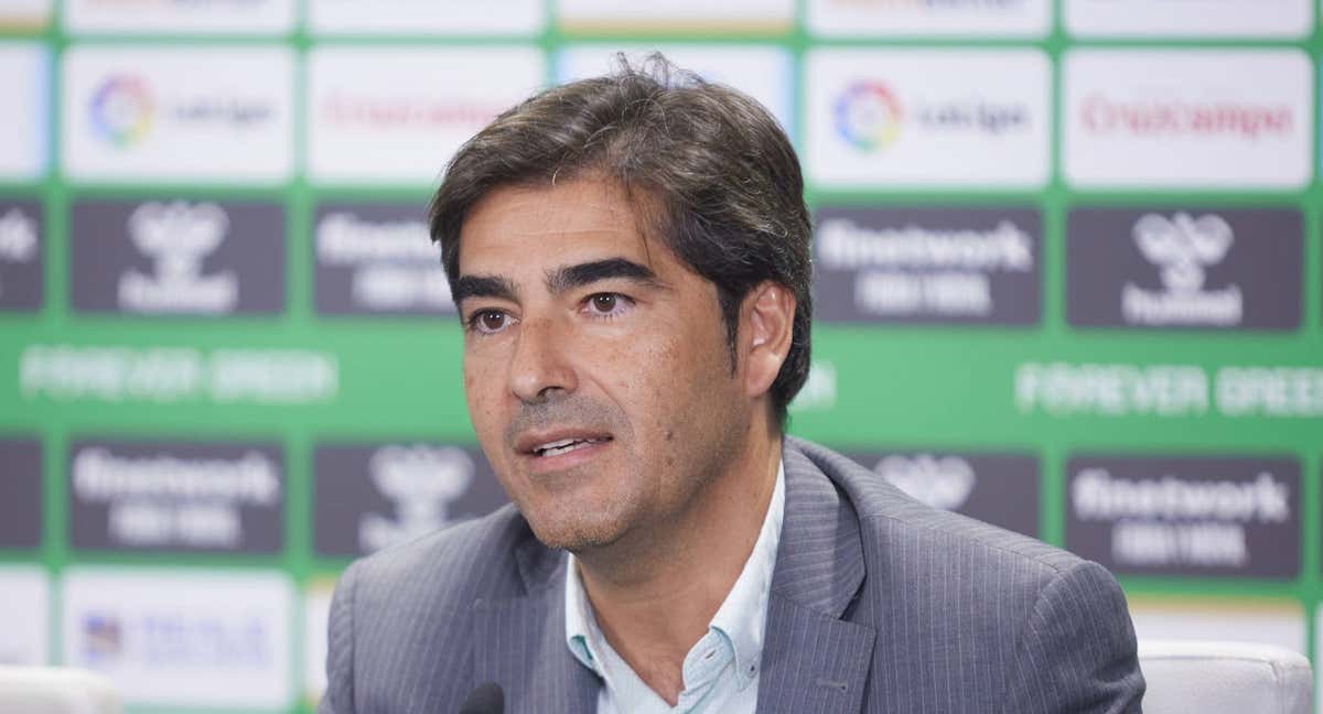 Ángel Haro durante una comparecencia./GETTY