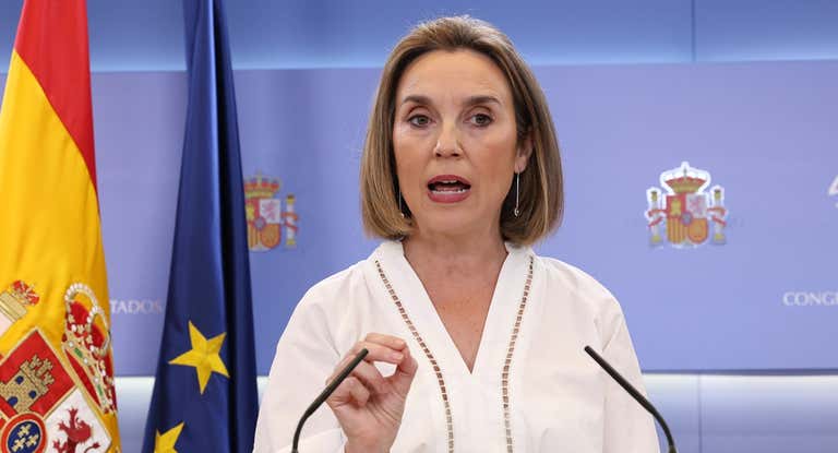 Cuca Gamarra en el Congreso.
