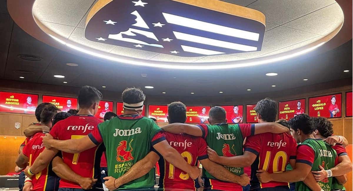 Leones en el vestuario.