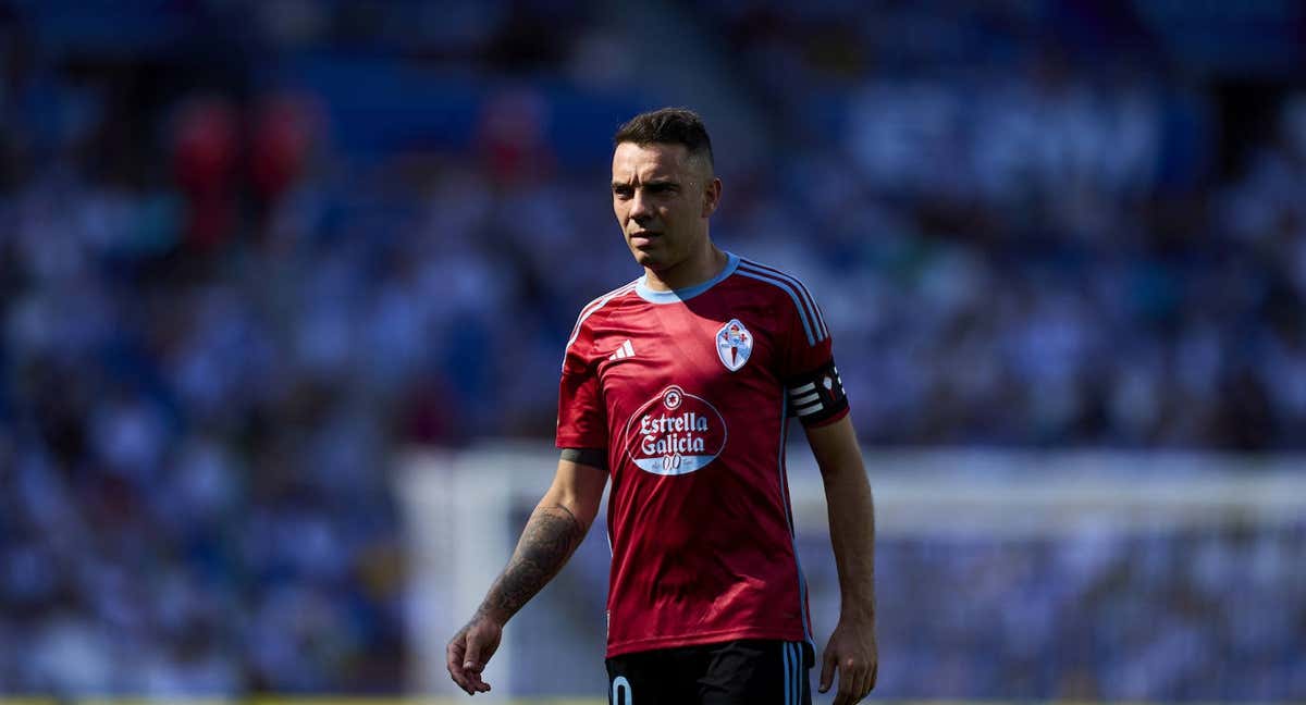 Iago Aspas, en el partido ante la Real Sociedad. /EFE