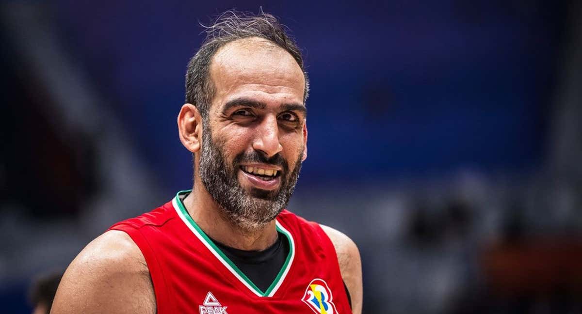 Hamed Haddadi, la estrella de la selección de Irán./FIBA