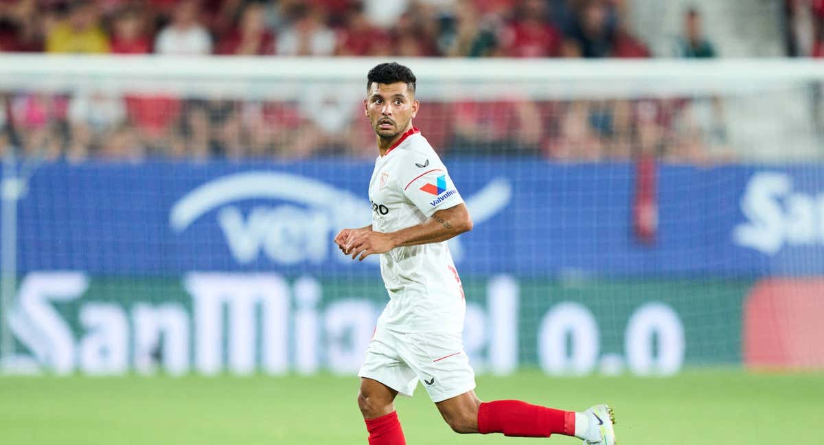 Jesús Corona en un partido con el Sevilla./GETTY