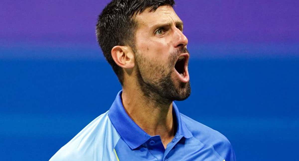 Djokovic celebra la victoria ante Djere. /EFE