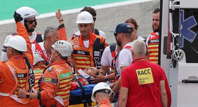 Bagnaia sale ileso del terrible atropello en Montmeló