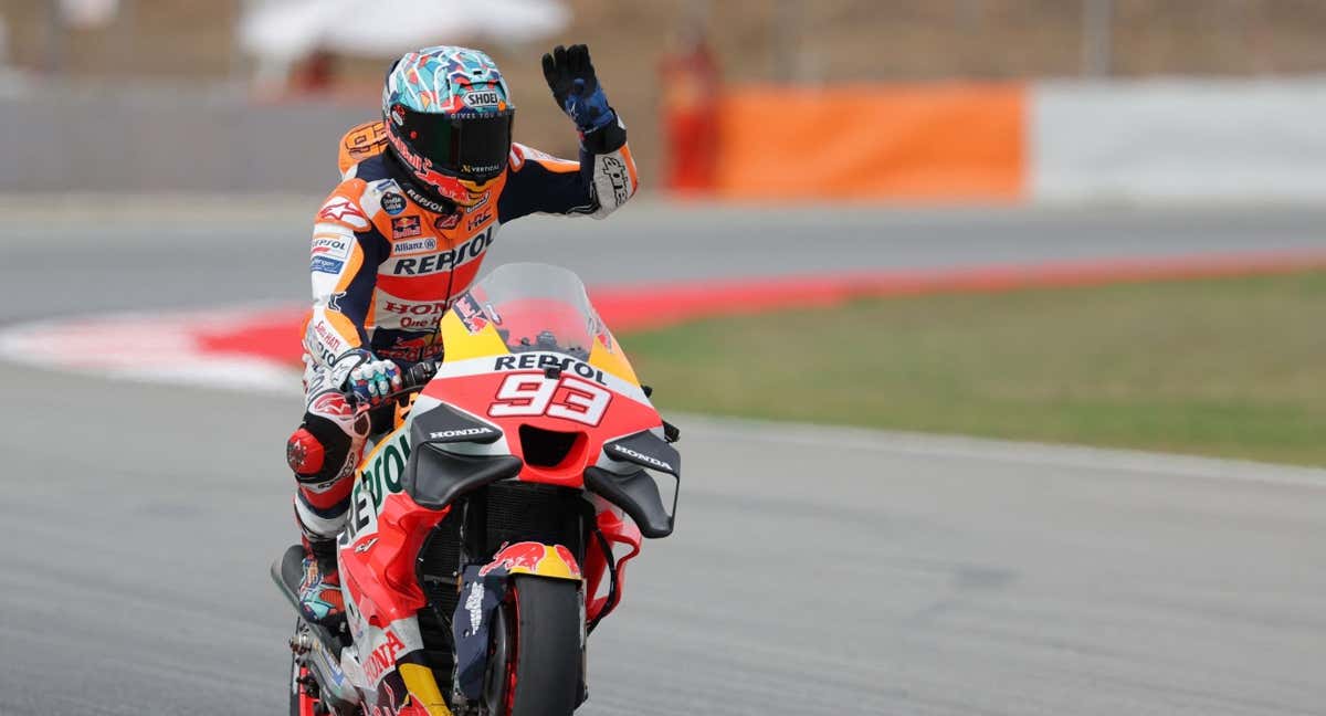 Marc Márquez, durante el GP de Catalunya 2023.