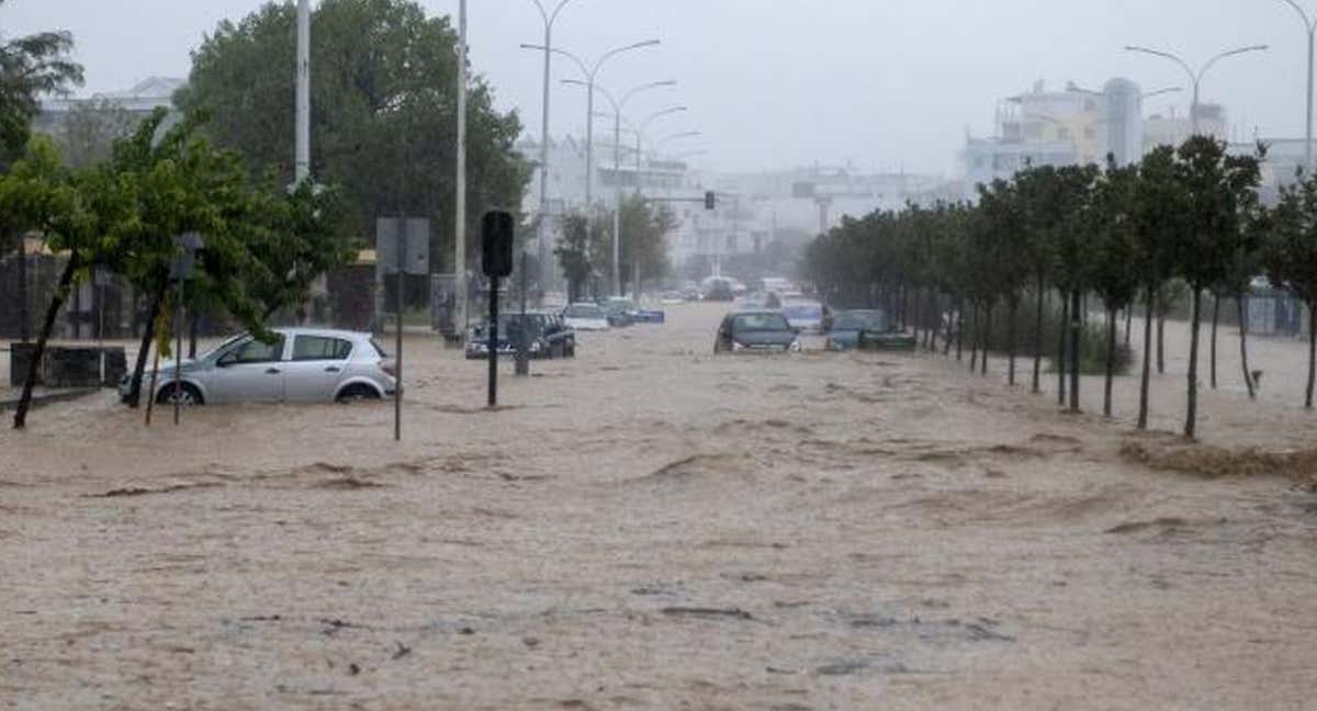 Inundaciones en la ciudad griega de Volos. /EFE