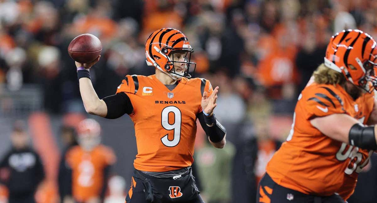 Joe Burrow con los Bengals. /Reuters