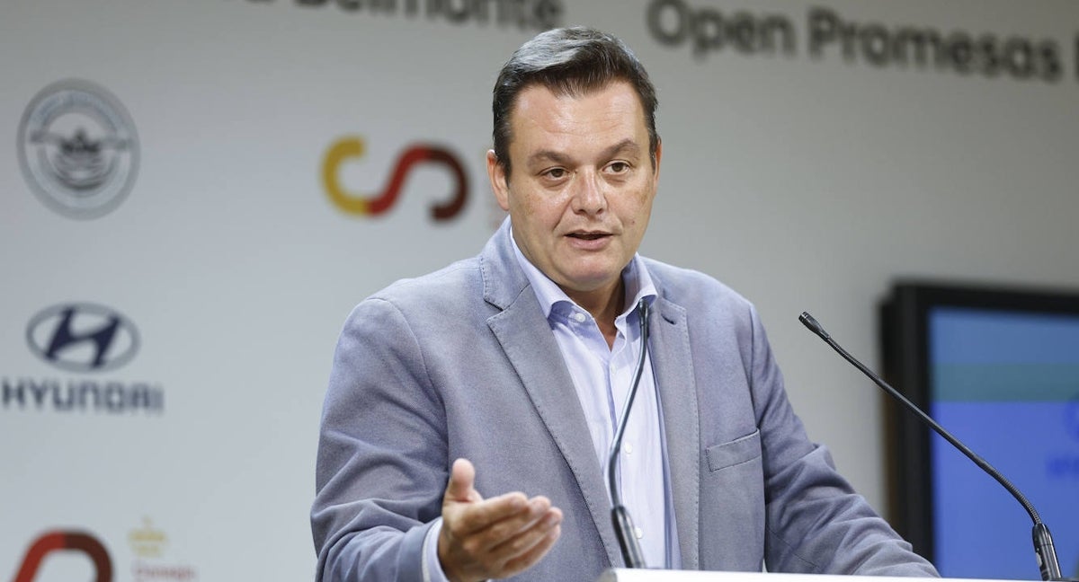 Víctor Francos, Secretario de Estado para el Deporte, durante una reciente presentación en el CSD.