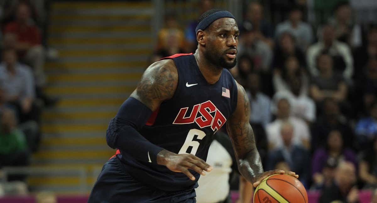 LeBron James, durante los Juegos Olímpicos de Londres 2012 con el Team USA./GETTY IMAGES