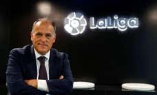 Javier Tebas, tras la dimisión de Luis Rubiales: «Pensé que se iba a salir con la suya»