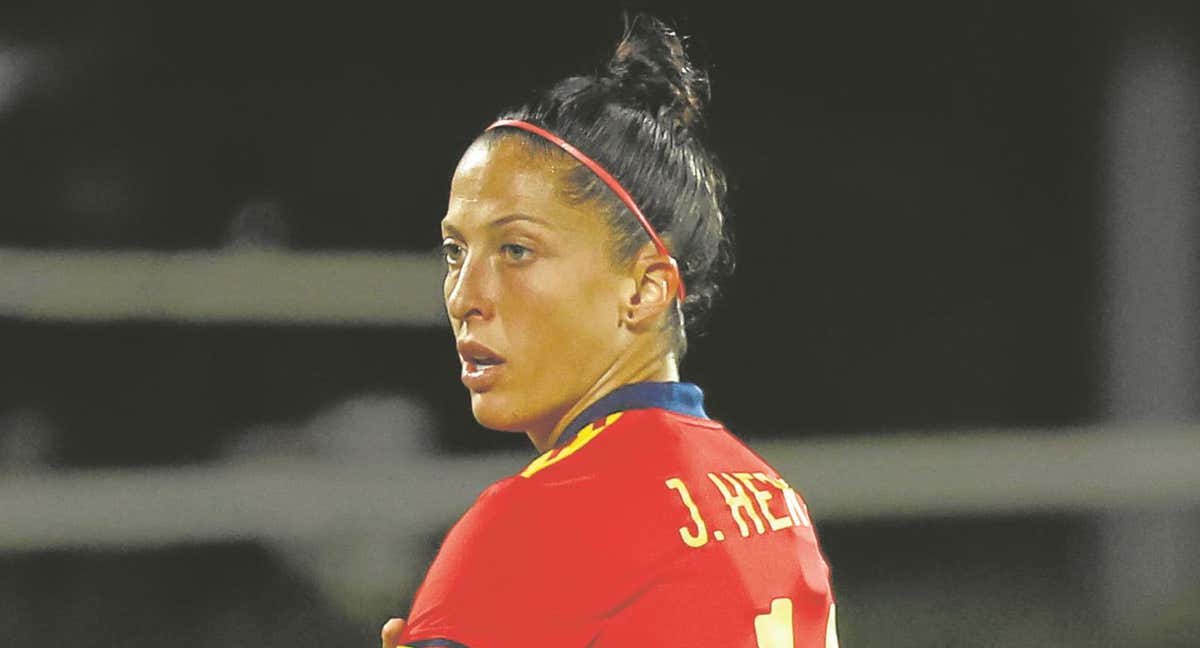 Jenni Hermoso durante un partido del Mundial.