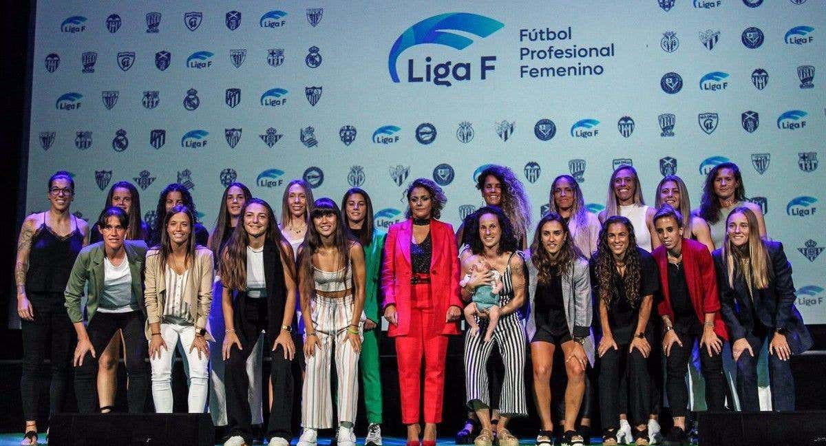 Beatriz Álvarez Mesa, la presidenta de la Liga F, durante el acto de presentación de la competición.