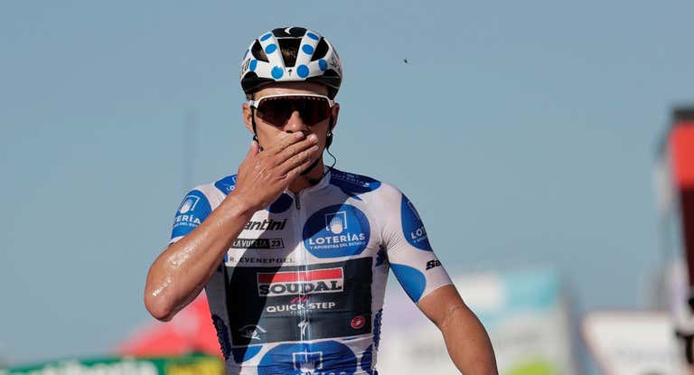 Remco Evenepoel, ganador en La Cruz de Linares.