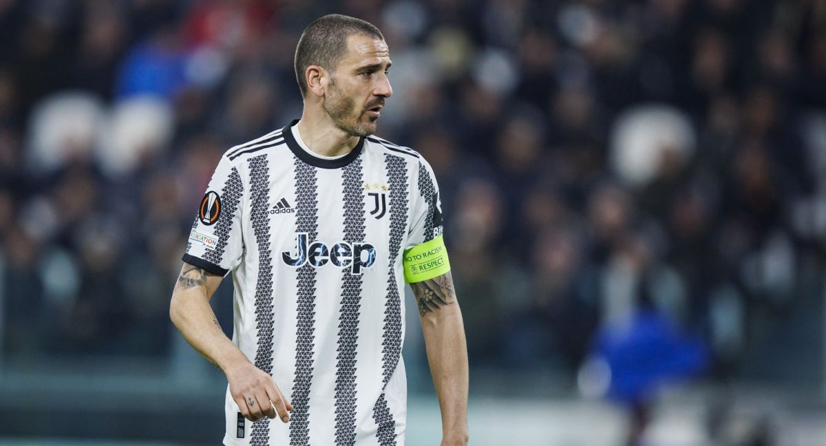 Bonucci, en un partido con la Juventus la temporada pasada.