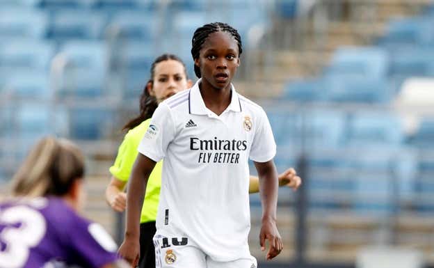 Linda durante un partido en la temporada pasada.  LIGA F