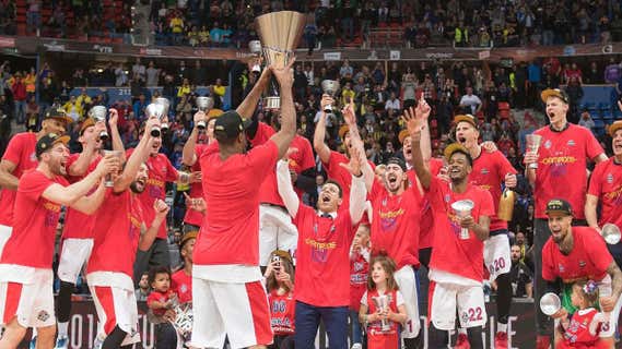 El CSKA campeón de la Euroliga en 2019./Euroleague