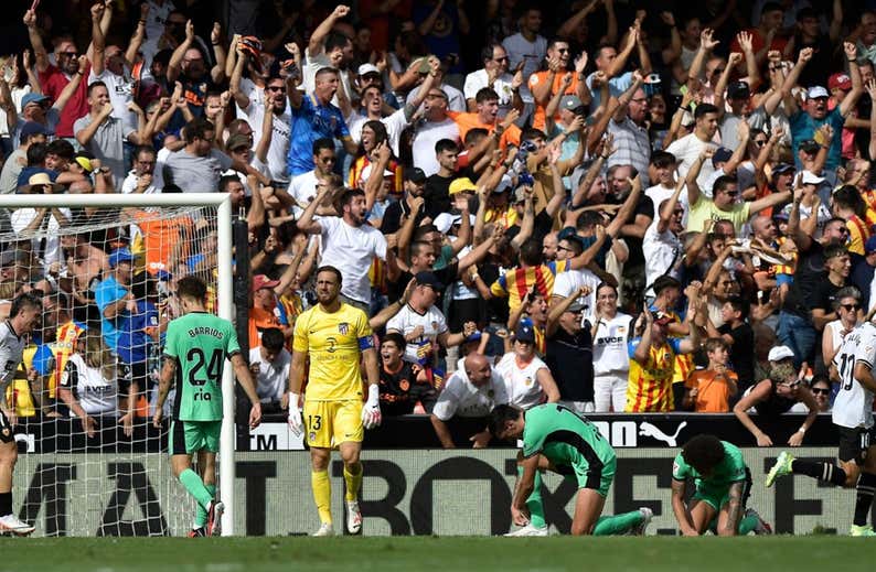 El Valencia pega Duro a un verdísimo Atlético