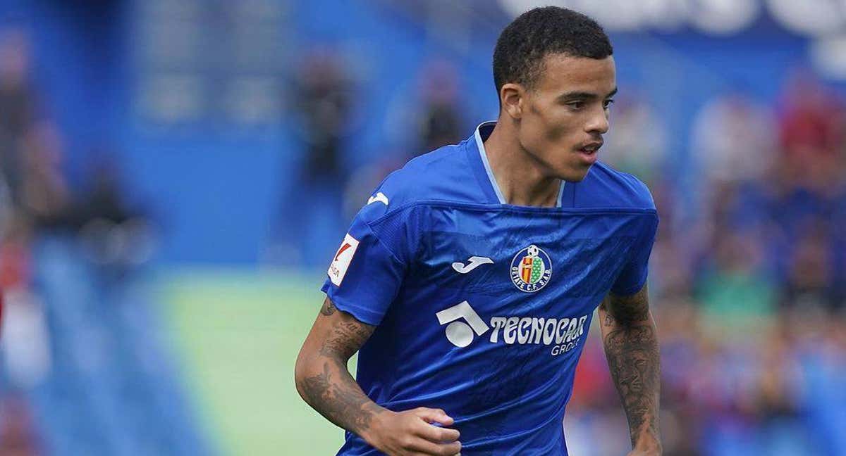 Greenwood, en su debut ante Osasuna. /GETAFE CF