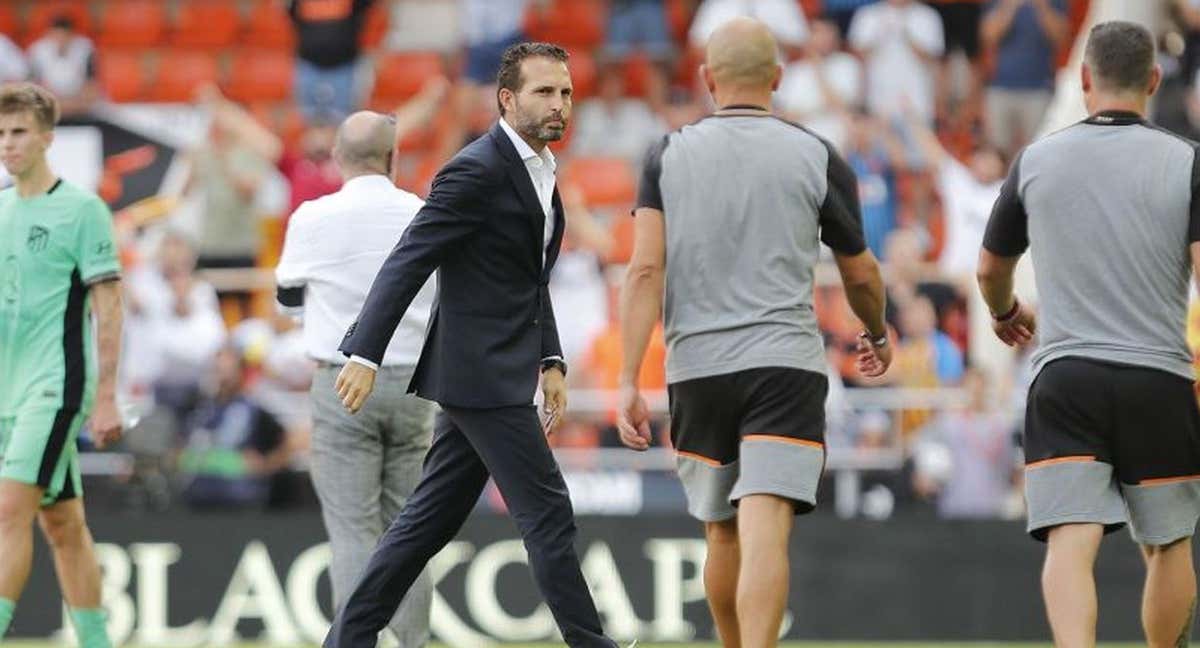 Rubén Baraja tras ganar al Atleti. /LaLiga.