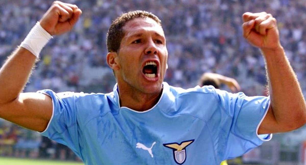 Simeone, durante su etapa en la Lazio. /AGENCIAS