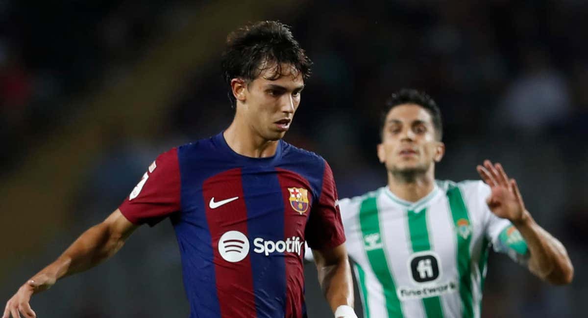 Joao Félix, durante un partido del Barça./EFE / Andreu Dalmau.