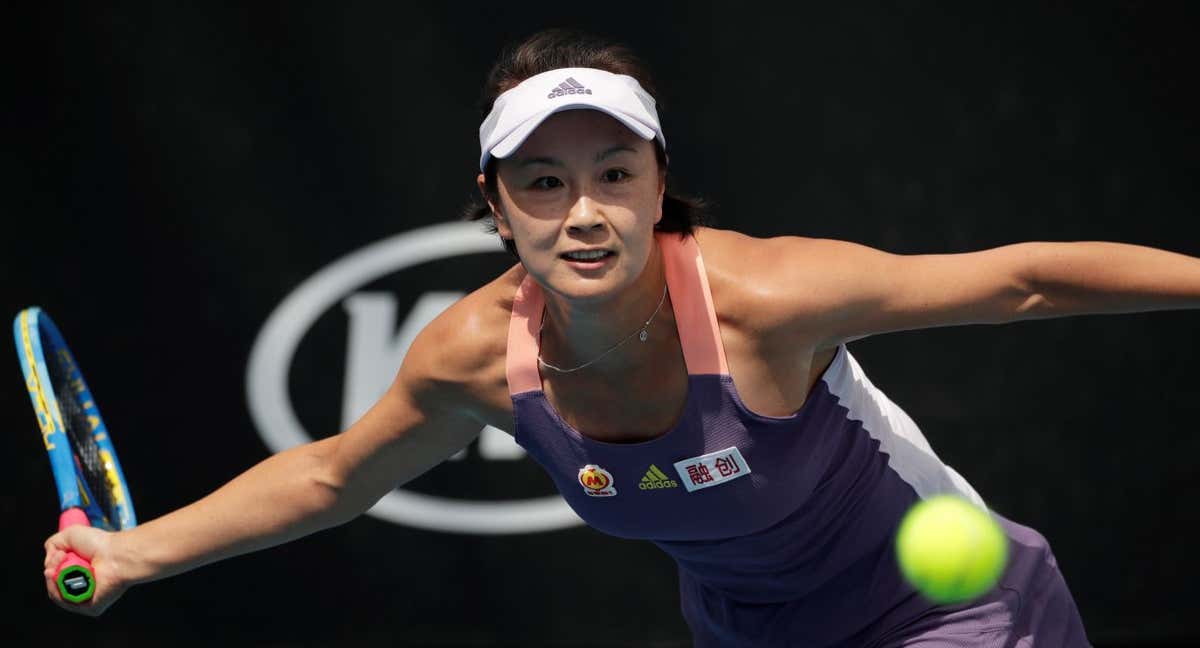Peng Shuai durante el Open de Japón, en 2020.