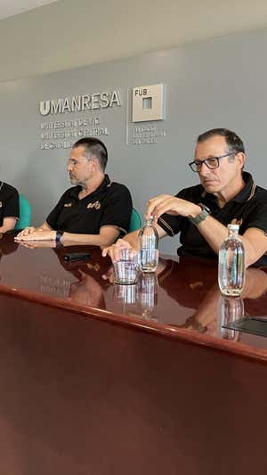 Pedro Martínez y Salva Maldonado.  FCBQTECNIQUE TWITTER