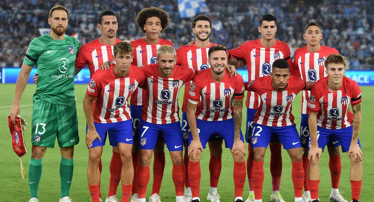 El once del Atlético en su último partido contra la Lazio. /GETTY