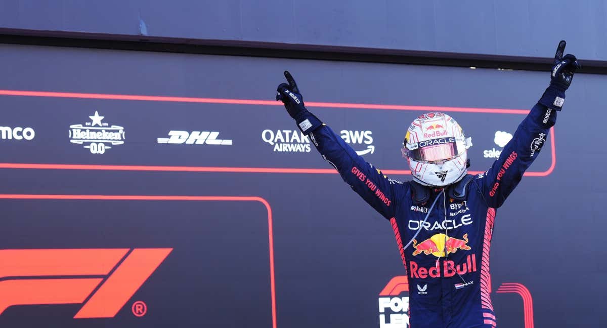 Max Verstappen celebra su victoria en el GP de Japón 2023 de F1. /AFP