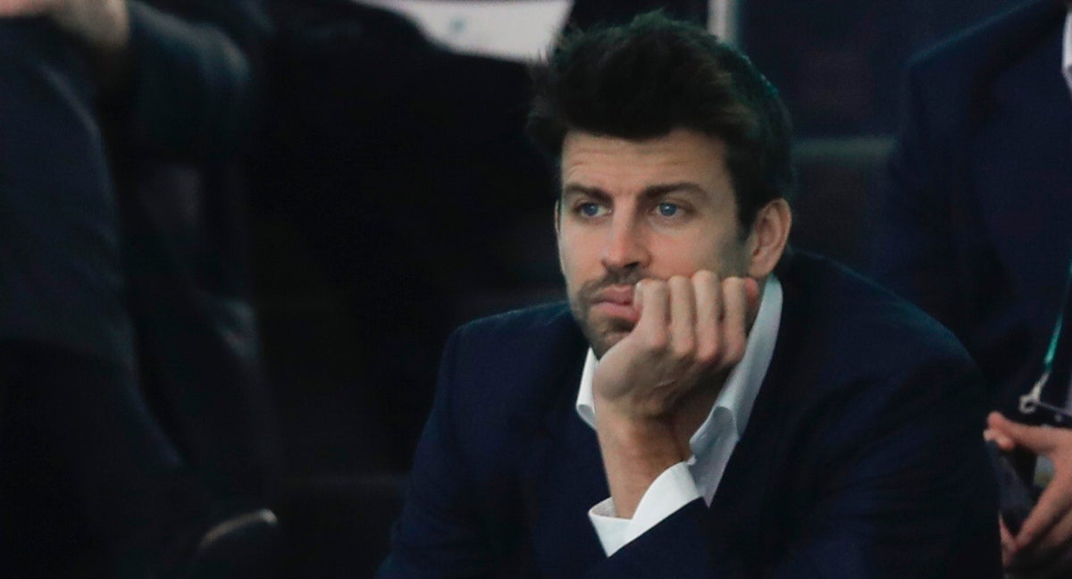 Piqué, en el Camp Nou.