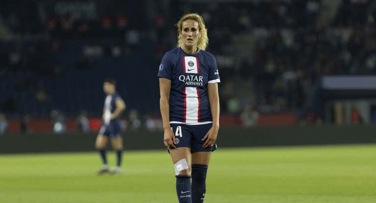 Kheira Hamraoui en su etapa en el PSG.