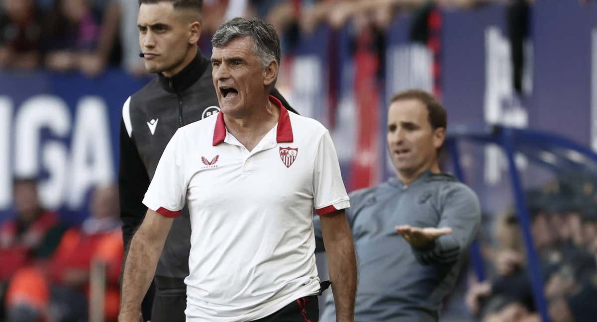 Mendilibar durante el partido ante Osasuna./EFE