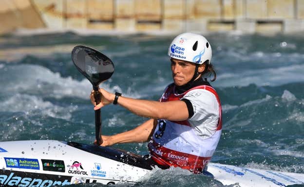 Maialen Chourraut, en el Mundial de Lee Valley. RFEP