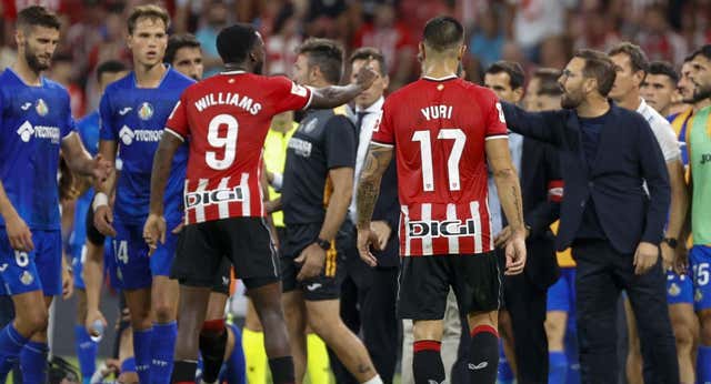 Saltan chispas entre Iñaki Williams y Bordalás: del «le tenemos calado» al »que diga el insulto que me dijo«