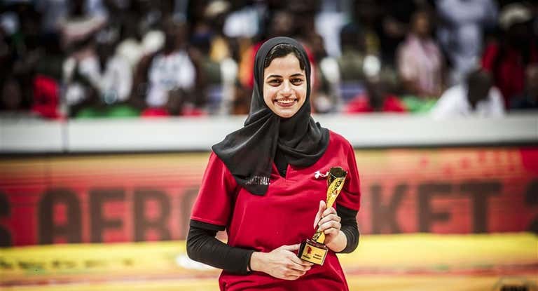Soraya Mohamed, jugadora de 3x3 de Egipto.