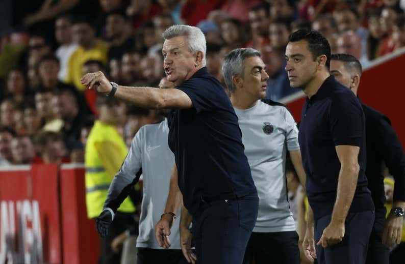 El penalti anulado a Lamine: «penaltito» para Aguirre y «hay contacto» para Xavi
