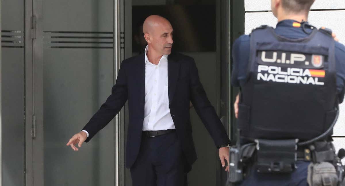 Luis Rubiales, a su salida de la Audiencia Nacional. /EFE