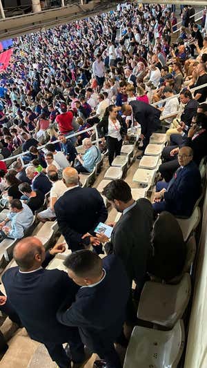 Pepe Castro, en Montjuic.