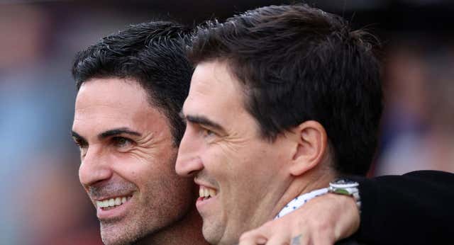 Arteta se lleva ante Iraola un derbi de Antiguoko en la Premier: «Hubiera sido un sueño tener un jugador como él»