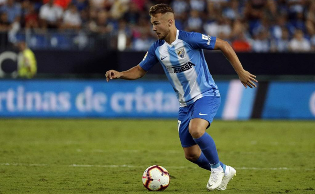 Ontiveros, durante su etapa en el Málaga. EFE