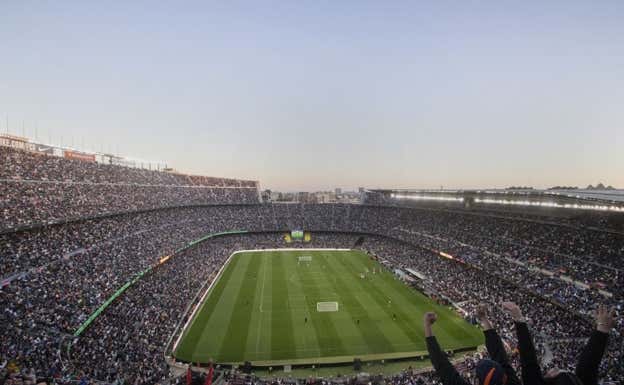 El estadio del Camp Nou por dentro. EFE