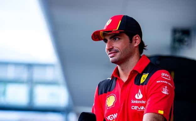 Carlos Sainz, durante el GP de Japón 2023.  Ferrari