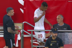 Fernando le niega el saludo a Mendilibar al ser cambiado en la primera parte