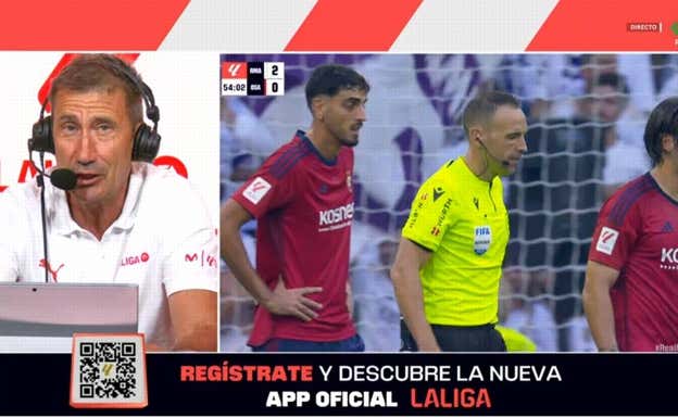 Carlos Martínez narra el segundo gol del Real Madrid desde el estudio.  CAPTURA MOVISTAR PLUS+