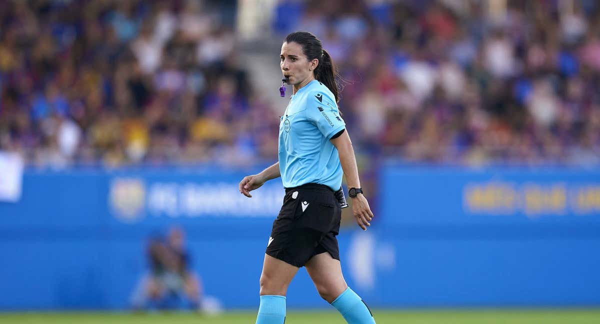 Ainara Acevedo Dudley durante la final del Joan Gamper entre el Barça y la Juventus. /Getty